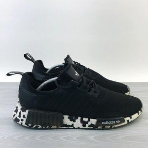 Adidas NMD R1 Men's Size 12 Sneakers Black White Spotted Trainer Shoes GZ7920